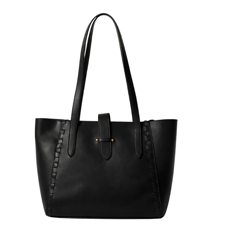 Textured Black Shoulder Bags