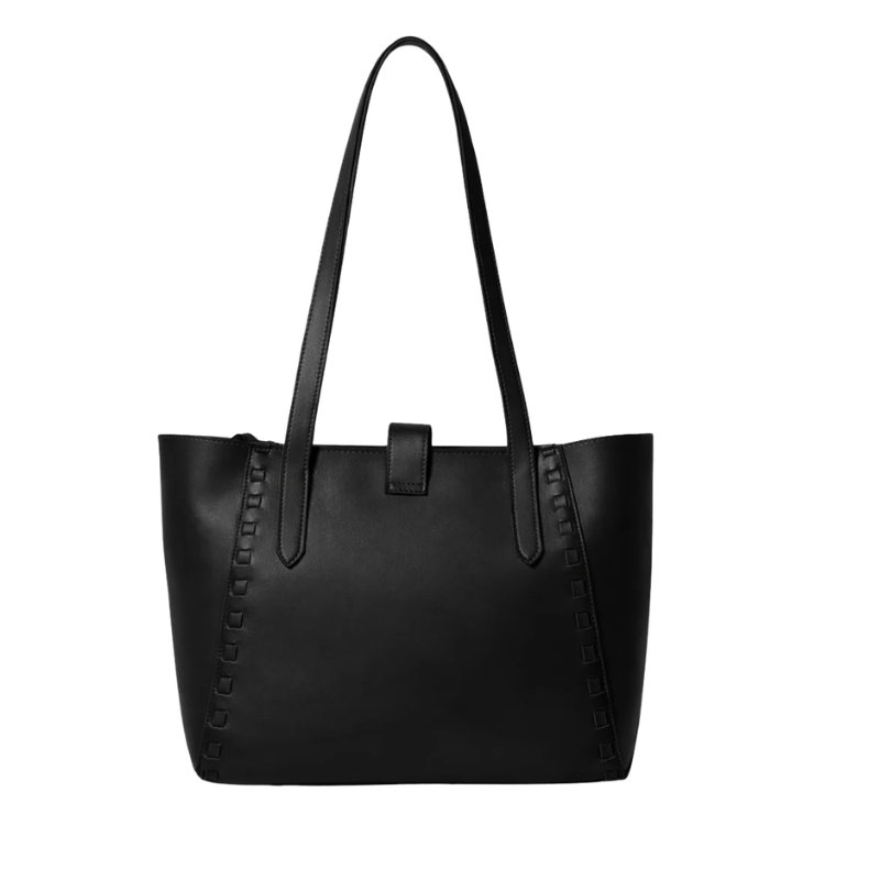Textured Black Shoulder Bags